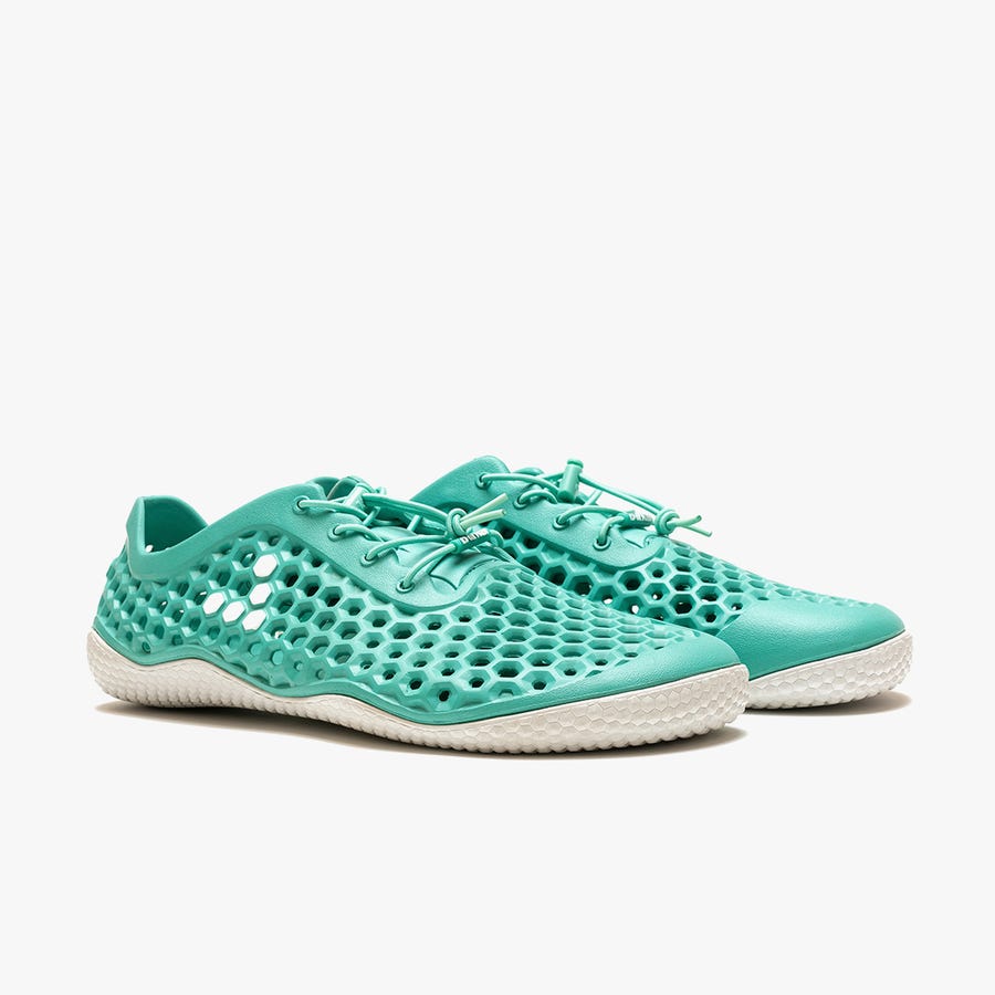 Green Women's Vivobarefoot Ultra III Bloom Running Shoes | Philippines 0129NWYB